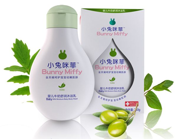 小兔咪菲嬰兒牛奶舒潤沐浴乳