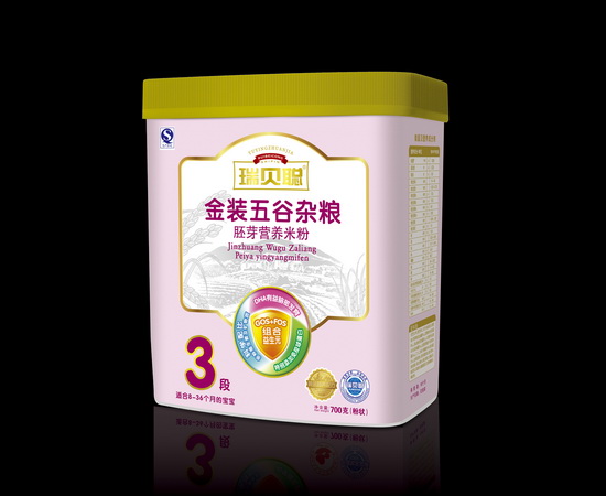 瑞貝聰金裝五谷雜糧胚芽營(yíng)養(yǎng)米粉3段