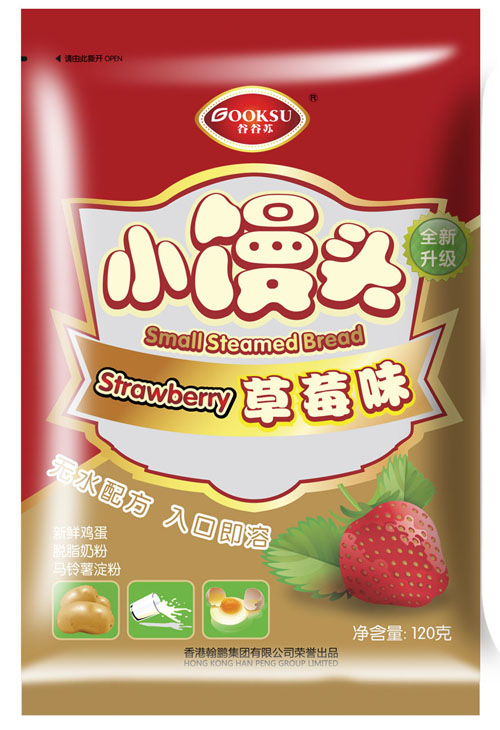 谷谷蘇草莓味小饅頭120g
