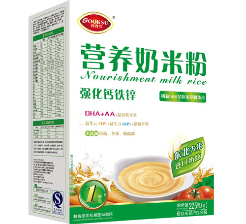 谷谷蘇強化鈣鐵鋅營養(yǎng)奶米粉1段