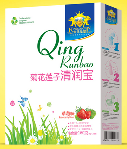 金盾愛(ài)嬰菊花蓮子草莓味清潤(rùn)寶