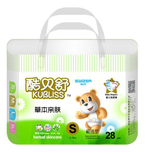 酷貝舒草本親膚紙尿褲S碼28片
