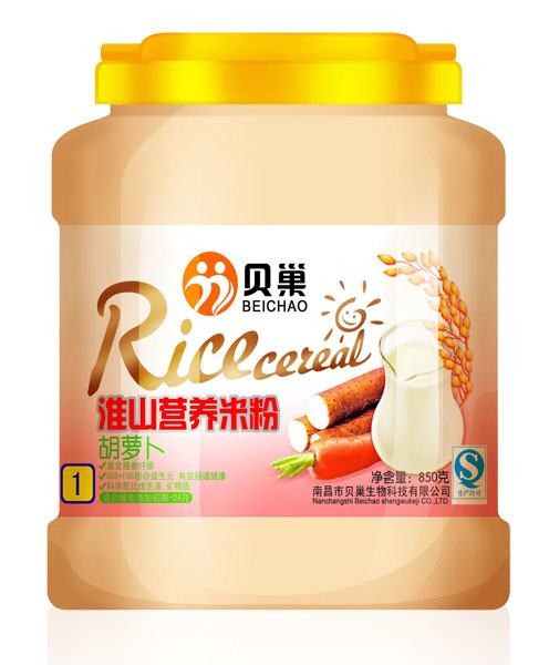 貝巢胡蘿卜淮山營養(yǎng)米粉850克