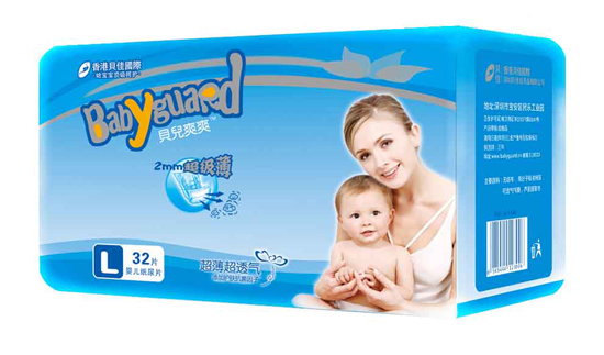 貝兒爽爽超薄超爽尿片L