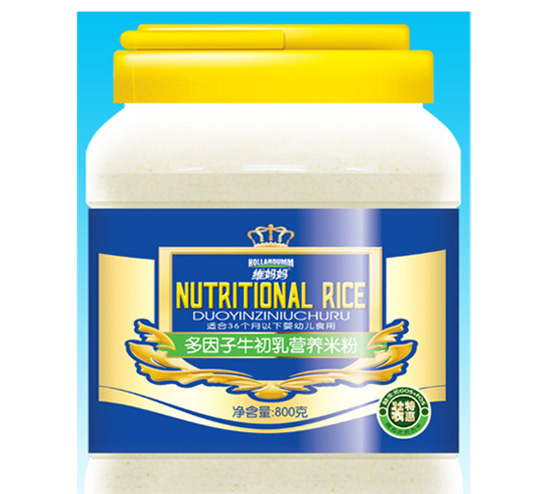 維媽媽桶裝多因子牛初乳營養(yǎng)米粉