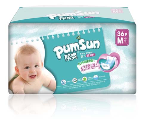 幫爽極薄透氣yinge紙尿片M碼