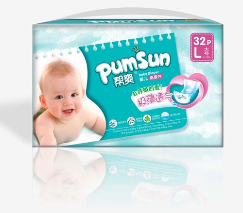 幫爽極薄透氣yinge紙尿片L碼