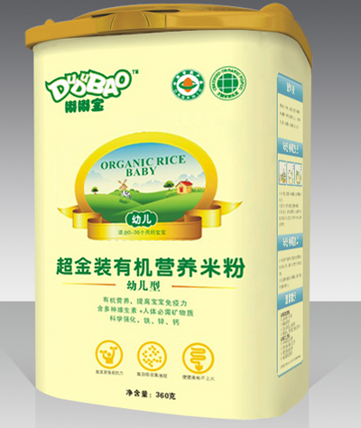 嘟嘟寶幼兒型超金裝有機營養(yǎng)米粉