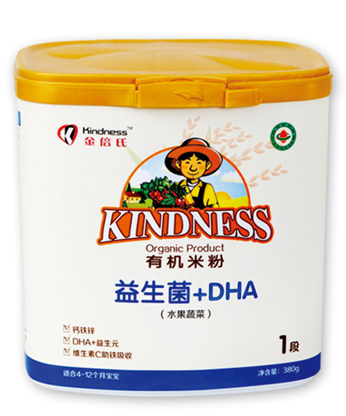 金倍氏水果蔬菜米粉-桶裝1段