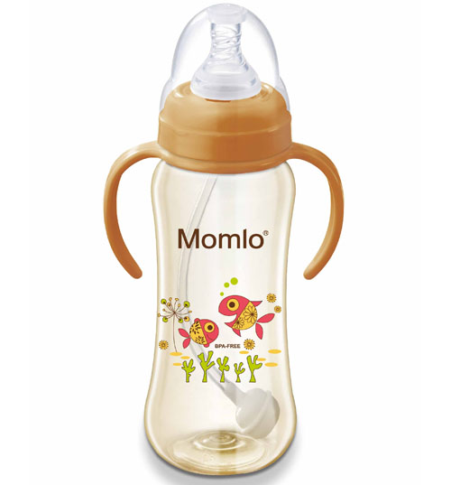 苗苗樂標口弧形PPS奶瓶300ML