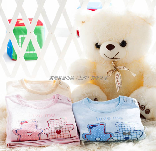 美親嬰兒連體衣粉三色