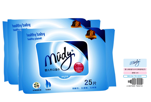 麥地嬰兒潤(rùn)膚濕巾25片(甘草溫和配方)