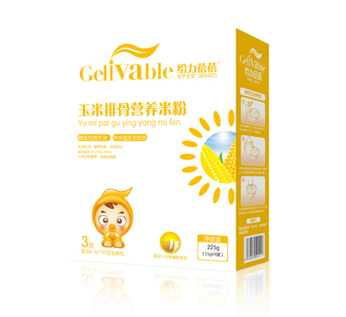 給力蓓蓓玉米排骨嬰兒營養(yǎng)米粉