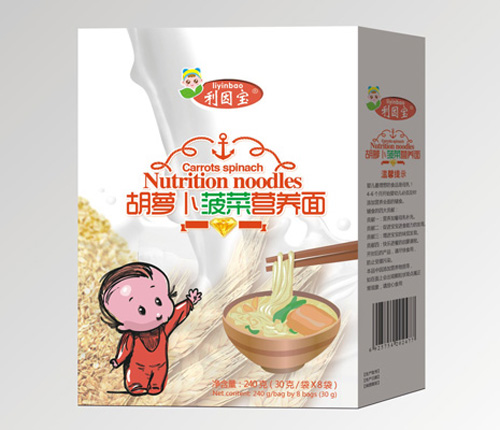 利因?qū)毢}卜菠菜營(yíng)養(yǎng)面盒裝