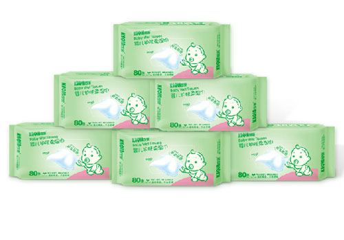 可親嬰兒護膚柔濕巾80抽6包超值套裝