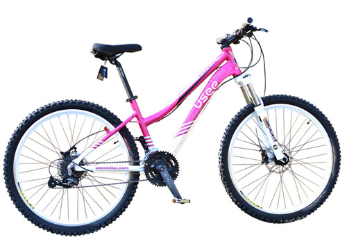 USEE優(yōu)適天使鋁合金26寸自行車媽媽款兩色可選