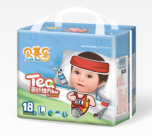 貝芙樂茶纖維嬰兒學(xué)步褲L碼18片