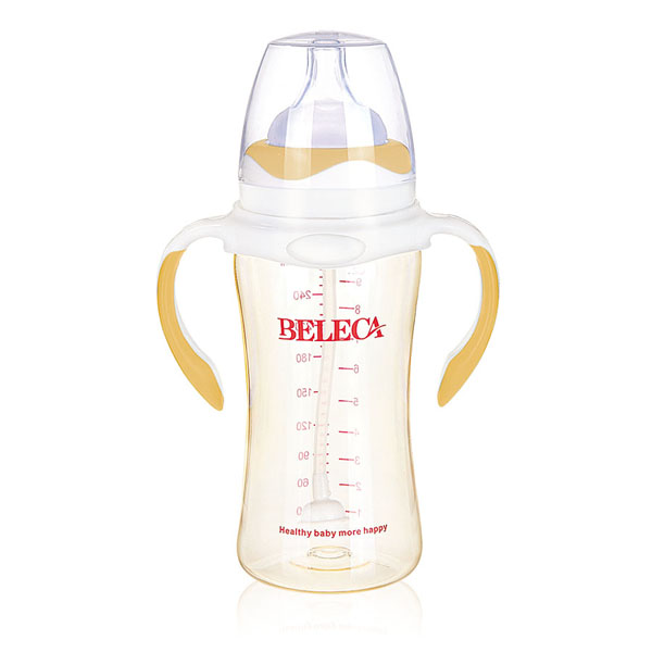 貝樂嘉黃白兩色嬰兒全自動(dòng)奶瓶300ml