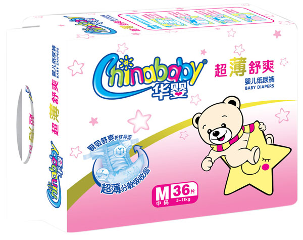 華嬰超薄舒爽嬰兒紙尿褲M(mǎn)36片