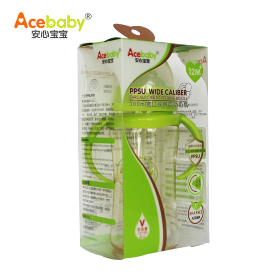 ���Č���300ml�����p���Ԅ�(d��ng)PPSU��ƿ�Gɫ���b