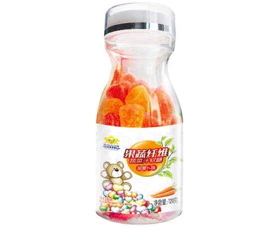 金盾愛(ài)嬰果蔬纖維蔬菜汁胡蘿卜味軟糖