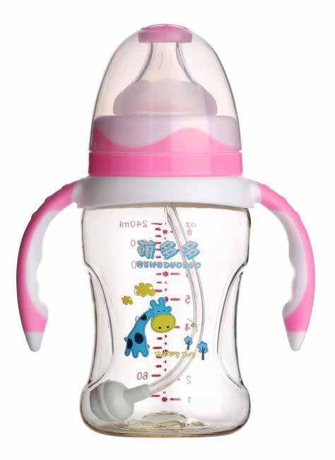 �ȶ��PPSU����240ml�pɫ�t���ֱ��Ԅ�(d��ng)��ƿ