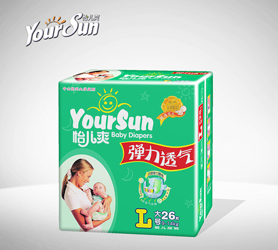 怡兒爽彈力透氣嬰兒紙尿褲L26片