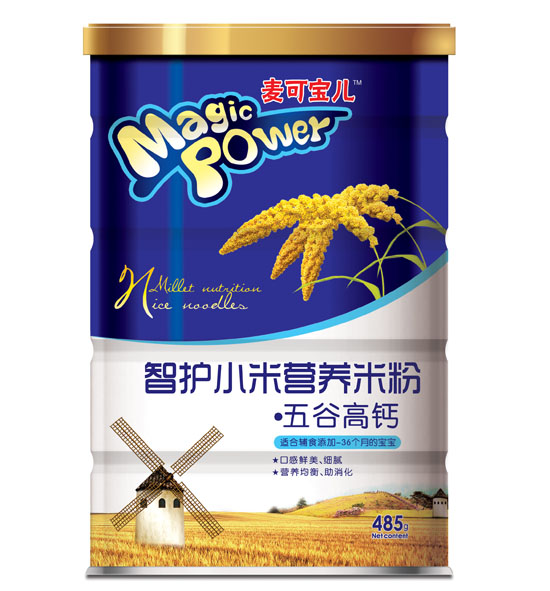 麥可寶兒五谷高鈣智護(hù)小米營養(yǎng)米粉