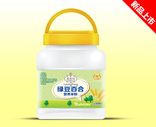 愛茵坊860g營(yíng)養(yǎng)米粉桶裝綠豆百合