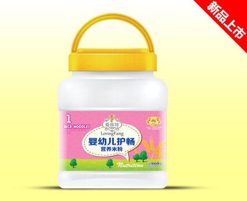 愛茵坊860g營養(yǎng)米粉桶裝嬰幼兒護(hù)暢