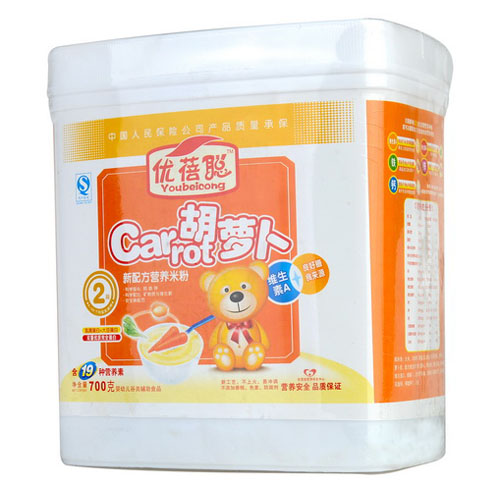 優(yōu)蓓聰胡蘿卜營養(yǎng)米粉2段(塑聽)