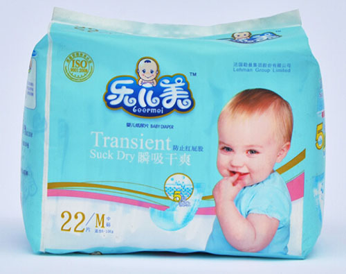樂兒美瞬吸干爽嬰兒紙尿褲M碼22片