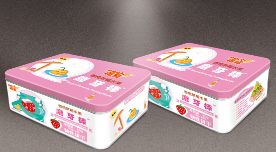 蓓寵香橙草莓水果磨牙棒