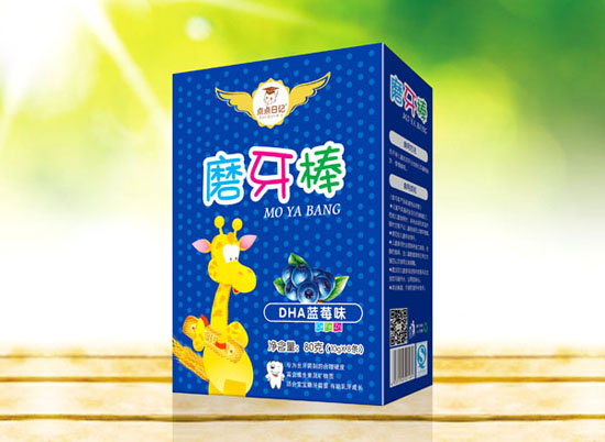 點(diǎn)點(diǎn)日記DHA藍(lán)莓味磨牙棒