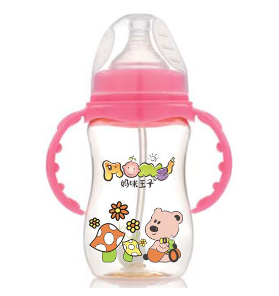 媽咪王子PPSU寬口自動吸240ml弧形奶瓶