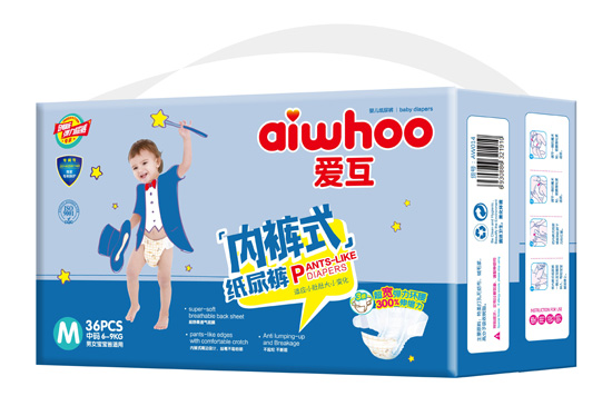 愛互內(nèi)褲式紙尿褲M36片