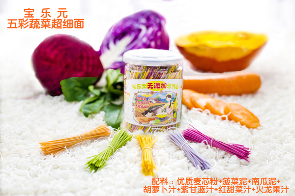 寶樂元五彩蔬菜超細(xì)面