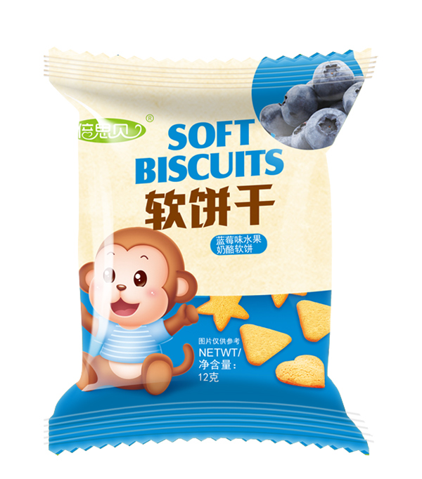 倍思貝藍莓味水果奶酪軟餅干12克