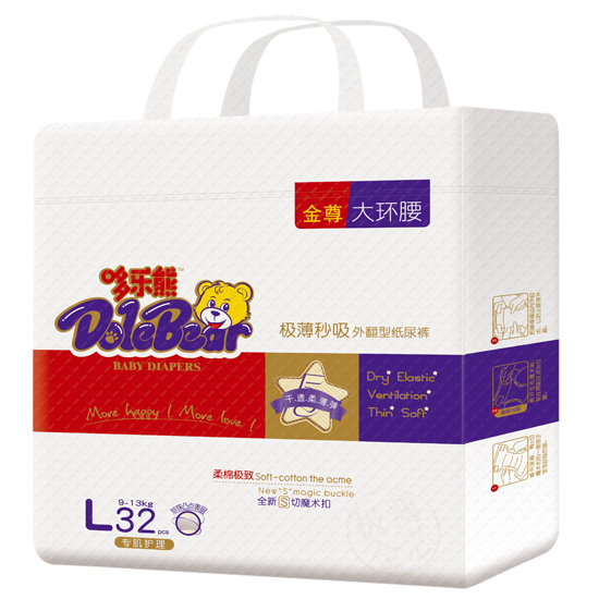 哆樂(lè)熊金樽大環(huán)腰紙尿褲L32