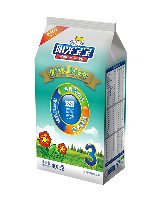 陽光寶寶優(yōu)+3段幼兒配方奶粉400克