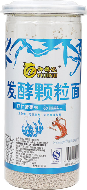 御錦記蝦仁紫菜味發(fā)酵顆粒面