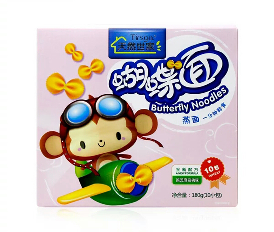 天然世家黑芝麻核桃味蝴蝶面