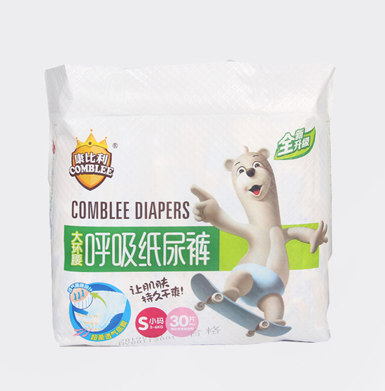 康比利全芯體大環(huán)腰呼吸紙尿褲S