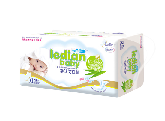 樂(lè)點(diǎn)寶寶凈味防紅臀尿褲XL46片