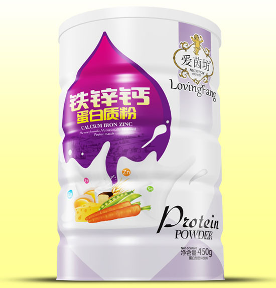 愛(ài)茵坊鐵鋅鈣蛋白質(zhì)粉鐵聽(tīng)450g