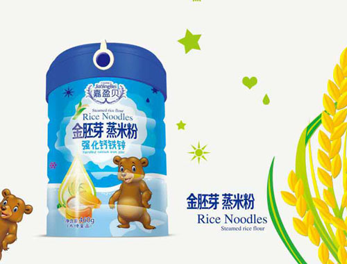 嘉盈貝強(qiáng)化鈣鐵鋅金胚芽蒸米粉460g