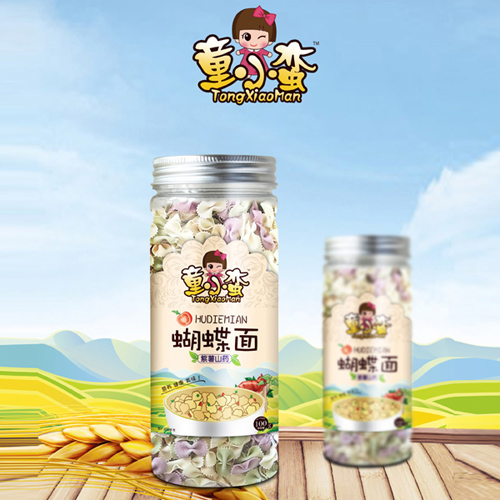 童小蠻紫薯山藥蝴蝶面-罐裝