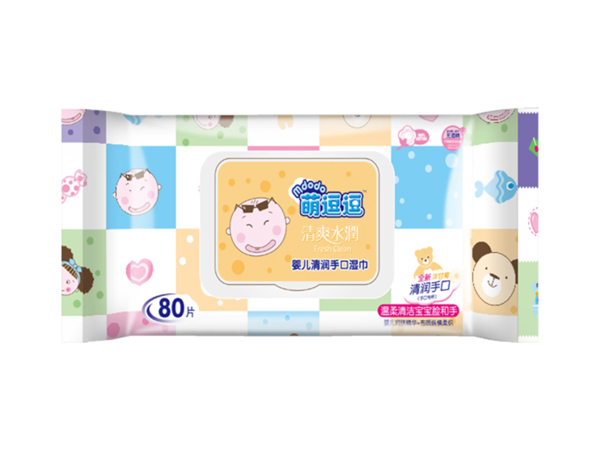 萌逗逗嬰兒清潤手口濕巾