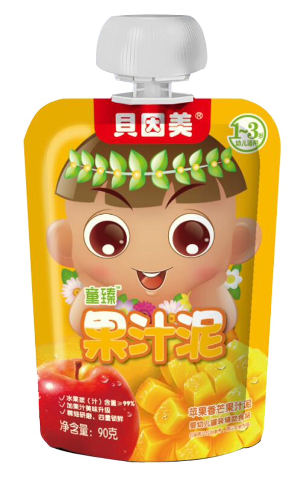 貝因美童臻蘋果香芒果果汁泥.jpg 貝因美童臻蘋果香芒果果汁泥.jpg
