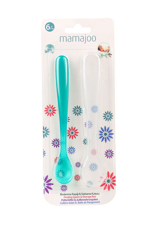 mamajoo喂食勺-綠白兩色